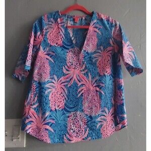 Lilly Pulitzer Tops Blouse Women's XXS, Short Sleeve, Excellent Condition.